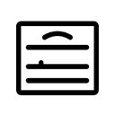 Минималистичная иконка, символизирующая надежное приклеивание самоклеящейся этикетки к любой поверхности на белом фоне